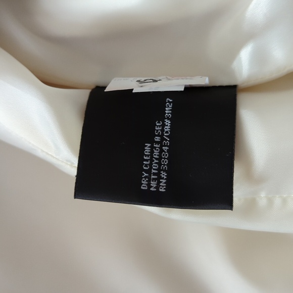 Vintage DKNY white with black and white belt peacoat size 6 - Picture 10 of 15